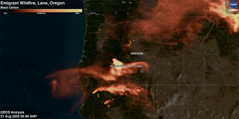Daily Visualizations of the Largest Wildfires in the United States